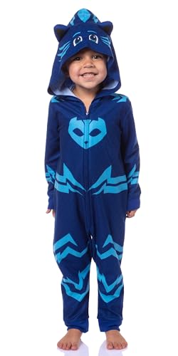 PJ Masks Toddler Boys Character Costume Sleep Pajama For Kids (Catboy 2T)