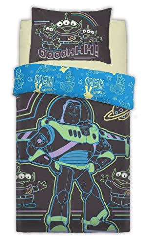 FAIRWAYUK - Juego de Funda de edredón Reversible para niños, diseño de Personajes de Disney, Panel Toy Story Intergalactic, Suelto Cover