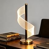 Buen rendimiento de ahorro de energía: esta moderna lámpara de escritorio en espiral tiene un bajo consumo de energía y una iluminación más detallada. Es respetuoso con el medio ambiente y seguro.