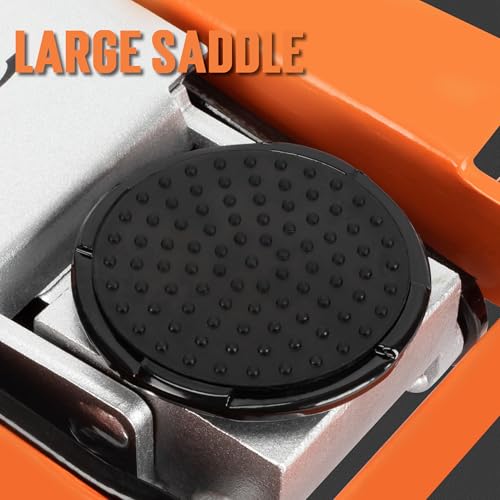 TONDA Car Jack, 4 Ton Low Profile Hydraulic Floor Jack with Dual Pump System, Rapid Lift, Orange - Thumbnail 5
