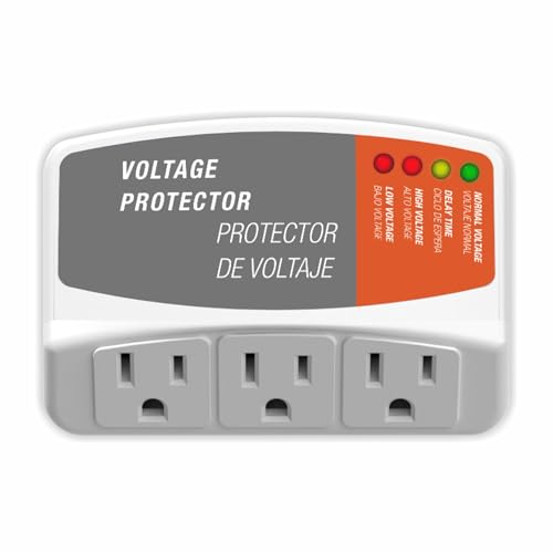 Refrigerator Surge Protector, 3-Outlets, 1800W, 120V