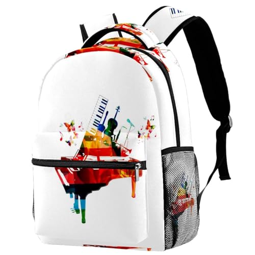 Sac à dos d'école motif guitare, le cadeau idéal pour ados