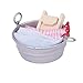 Produktbild Deanyi 12.01 Puppenhaus Miniatur-Puppenspiel-Set Badezimmer Washtub mit Waschbrett Handtuch Set