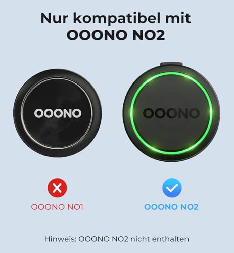 Unlicaku AutoHalterung für OOONO CO-Driver NO2, mit Integriertem Metallplättchen für Magnetische Haftung, mit 3M Kleber überall im Auto Platzierbar, Einfache Montage, für OOONO NO2 Blitzerwarner