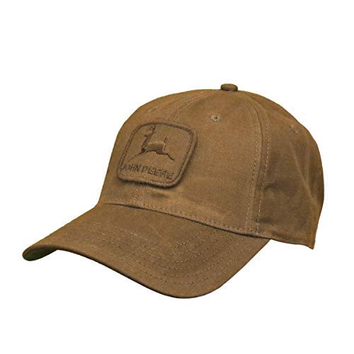 John Deere Workwear Waxed Canvas Hat W Patch, Brown