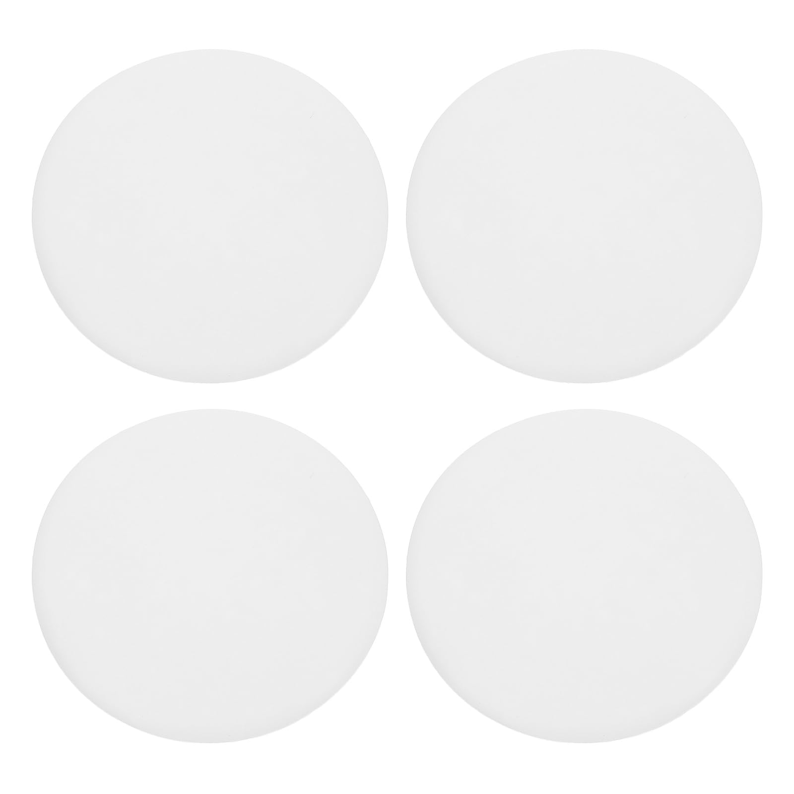 sourcing map 4Pcs Door Stopper Wall Protector, 60mm/2.36" White Self Adhesive Bumper PVC Doorknob Buffer Guard for Home Office Door Stop