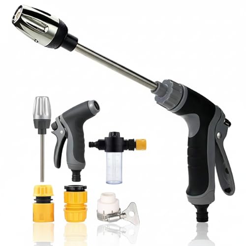 Power Jet Hochdruckpistole, 2026 Neu Powerjet Hochdruckpistole Gartenschlauch/Spritze/Aufsatz, Ultrawasher Turbo Hochdruckreiniger, Hochdruckreiniger Für Jeden Gartenschlauch