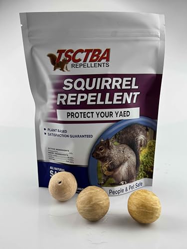 PDKIVFI Outdoor Garden, Chipmunk Repellent, Natural for Indoor & Outdoor Use, Keeps Squirrels Away