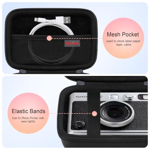 Funda rígida para Cámara Fujifilm Instax Mini EVO Negra miniatura 3
