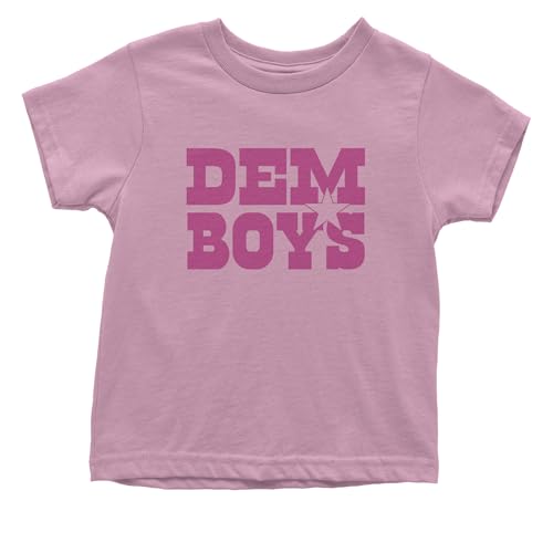 Dem Boys Hot Pink Dallas Toddler T-Shirt, Soft Cotton