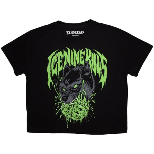 Ice Nine Kills Wolf Band Logo Crop Top Size XXL