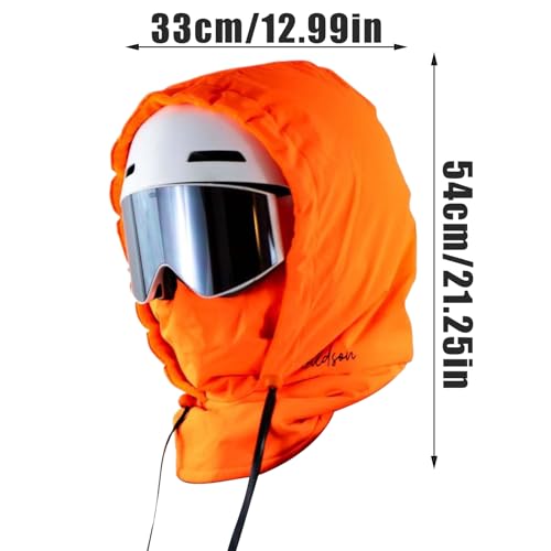 Capuche de ski chaude et imperméable avec masque thermique intégré - 5