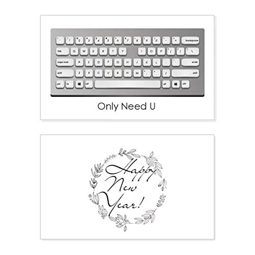 Teclado programador de mensajes para tarjeta conmemorativa de Año Nuevo con conexión USB