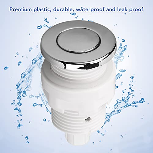 Interruptor banho pressão de ar, kit de interruptor de ar para descarte de lixo, botão de descarte d