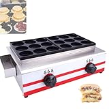ToayNia Máquina Comercial de Hamburguesas de Huevos a Gas, máquina de Hamburguesas de Huevos a la Plancha, 9/18/34, Calentamiento rápido, Control de Perilla Individual, para cafeterías caseras 18