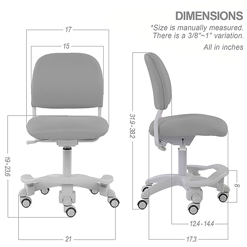 image for QualiSky Ergonomic Kids Desk Chair, Child's Children Student Study Off
