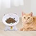 Baoblaze Ceramic Cat Bowls Cat Food Dish,Water Bowl Cat Feeding Bowls, Tilted Elevated Cat Food Bowl for Pet, Cats, Puppy, Dog, Style B