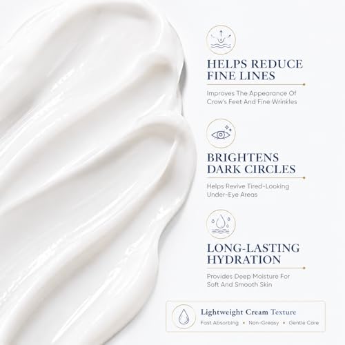 LROVFND Caviar + Hyaluronic Acid Eye Cream, Anti-Aging Moisturizing Treatment for Dark Circles, Puffiness, Fine Lines & Wrinkles, Lightweight & Fast-Absorbing, 0.7FL.OZ(20g) — view 2