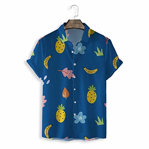 Chemise Aloha d'été bleue pour homme pour rester au frais sans transpirer