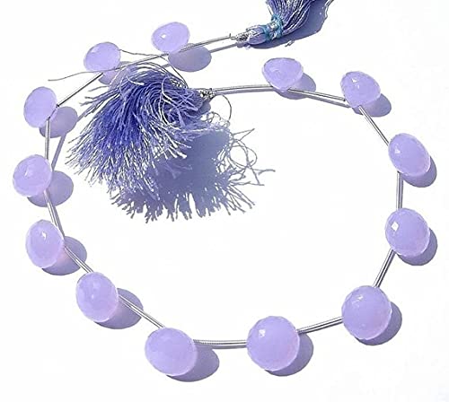 Chalcédoine lavande 10-12mm en briolettes pour créer vos bijoux d'été
