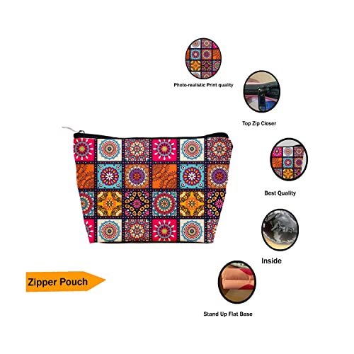 Image of TheYaYaCafe Letter Print 8 Cms Cosmetic Pouch (M CC0002 Cute-Animals 2 Black)