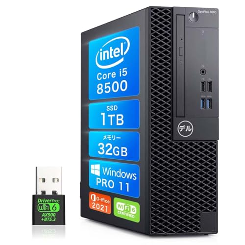 �y�����ςݕi�z�f��/�f�X�N�g�b�vpc/OptiPlex 3060SFF/�f�X�N�g�b�v�p�\�R��/�����\ ��8���� Corei5 8500/windows11 �f�X�N�g�b�v/Office 2021����/WIFI6/Bluetooth5.3/DP/HDMI/US