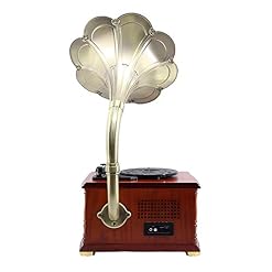 Tourne-disque en bois massif – Phonographe rétro – Pour les amoureux - Les Beatles, Paul McCartney, John Lennon, RIngo Starr, George Harrison Tourne-disque en bois massif - Phonographe rétro - Pour les amoureux – Image 2