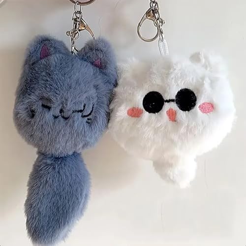 Image of PUCAPOCO JJK Keychain Kawaii Plush Anime Keychain Bag Charms for Purse Backpack Car Best Friend