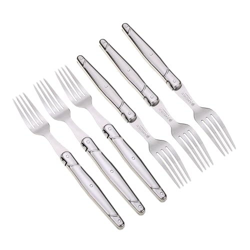 Laguiole by Hailingshan Forks Set of 6 Light Premium Dishwasher Safe Stainless Steel Flatware Silverware with Gift Box Laguiole by Hailingshan Forks Set of 6 Light Premium Dishwasher Safe Stainless Steel Flatware Silverware with Gift Box