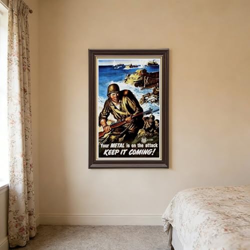 Poster armée américaine Seconde Guerre mondiale 61x91cm