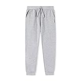 ALAVIKING Kids Soft Brushed Fleece Jogger Sweatpants Drawstring Elastic Waist Casual Pants for Boys