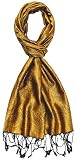 Lorenzo Cana Herrenschal Schal Schaltuch jacquard gewebt 100% Seide Paisley Muster Seidenschal Seidentuch Gold Ton in Ton 7861311