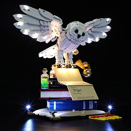 Image of LIGHTAILING Led Lighting Kit for Lego- 76391 Hogwarts Icons - Collectors' Edition Building Blocks Model:Remote-Control Version - LED Light Set Compatible with Lego Model(Not Include Lego Model)