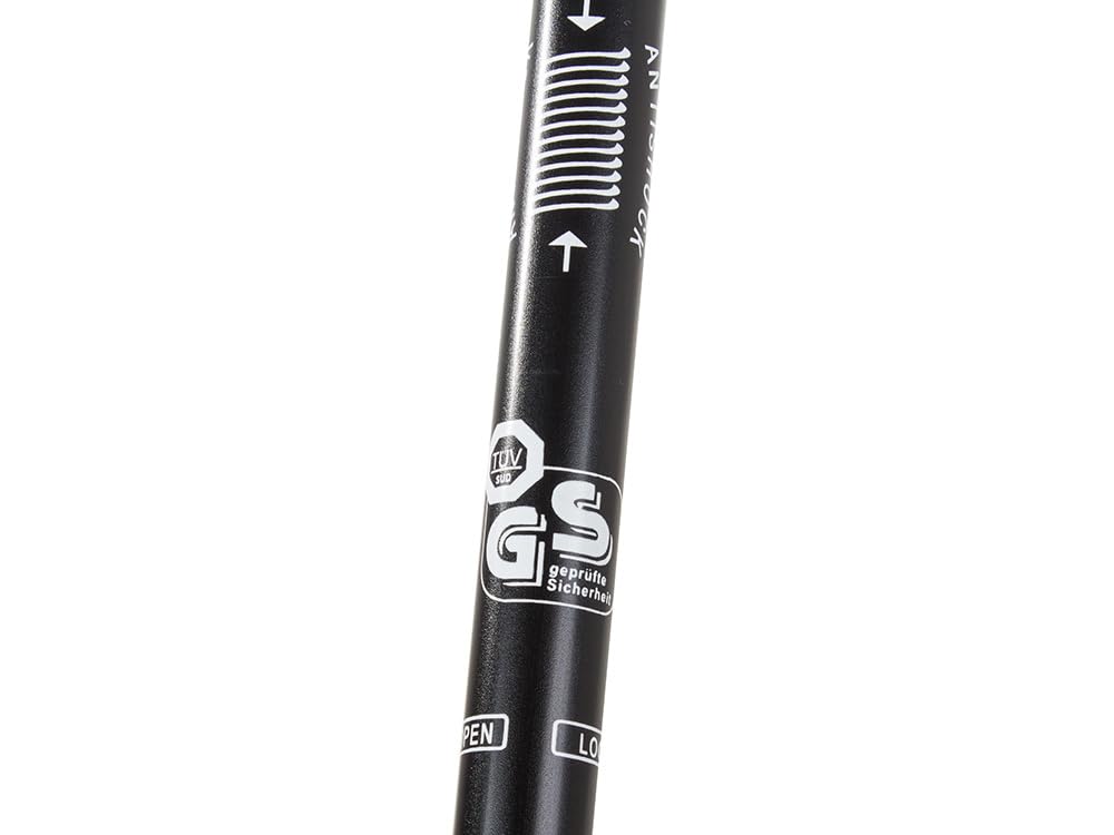 Bastoni da trekking con sistema anti-shock - marcia nordica e trekking | alluminio leggero e resistente | Bastoni Nordic Walking - Multisuperficie ed estensibile - 1 paio 135 cm