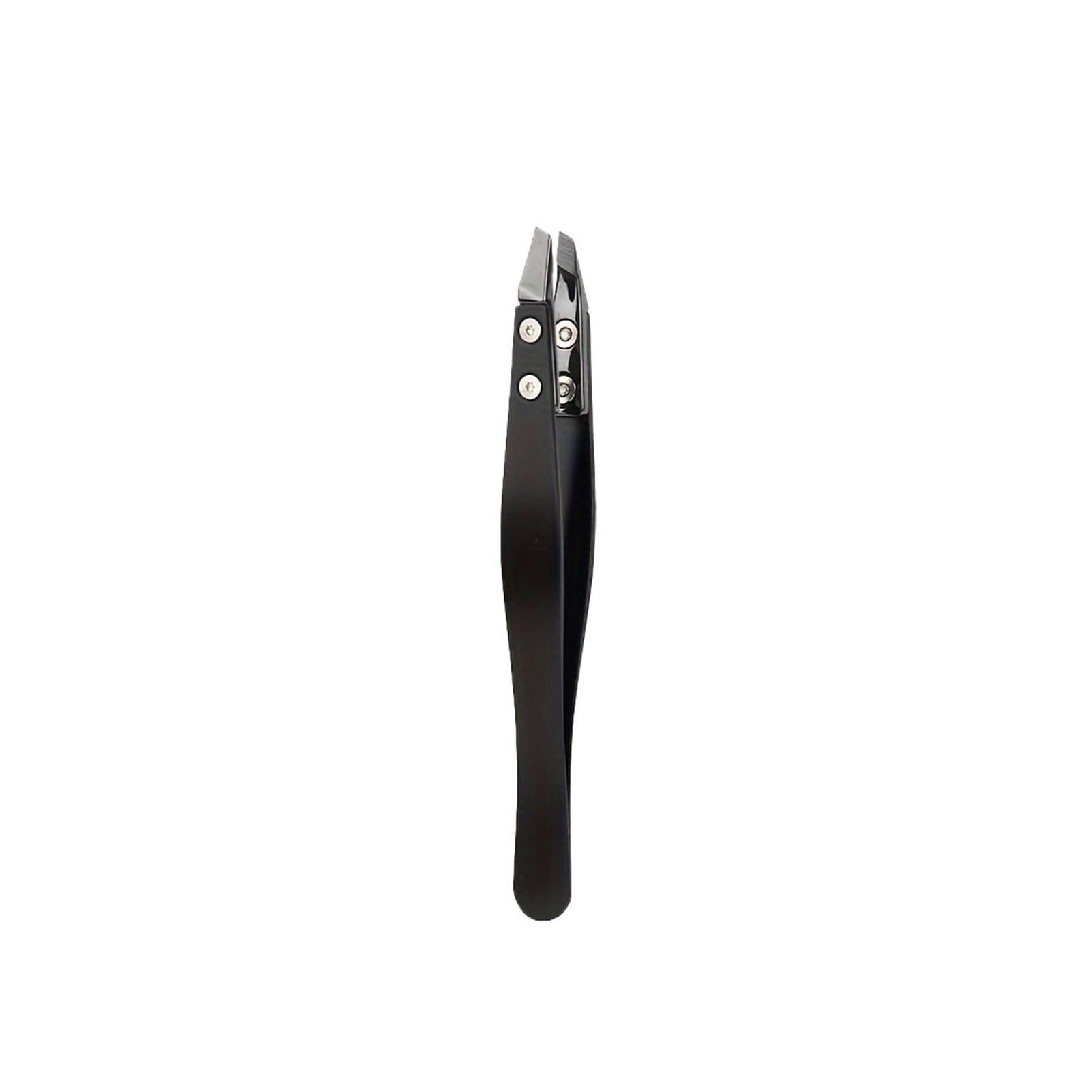 Zgxnyi Black Eyebrow Tweezers Precision Ceramic Tip Eyebrow Tweezersideal For Ingrown & Facial Hair Removal, Stainless Steel(Black)
