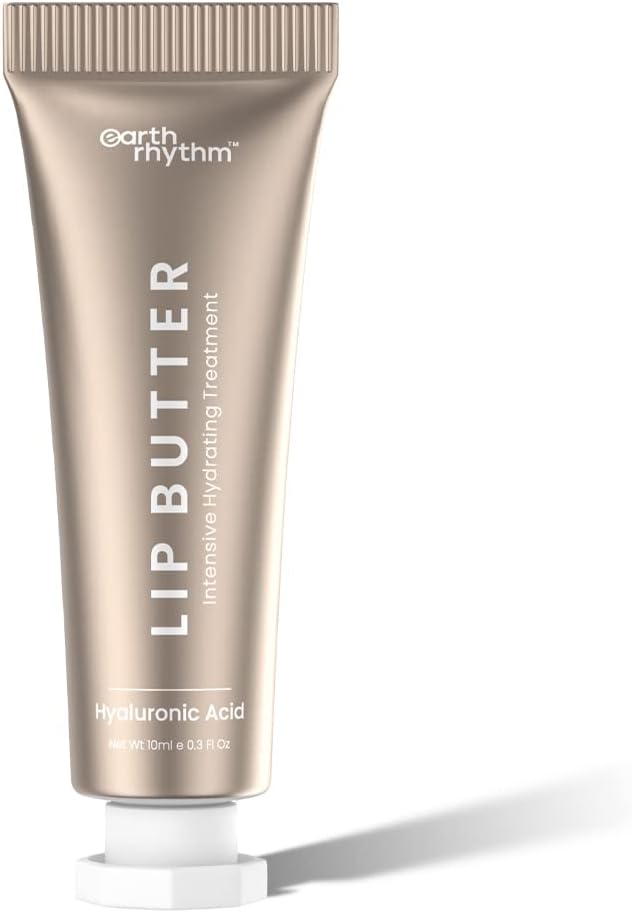 Natural Lip Butter With Hyaluronic Acid, For Dry & Chapped Lips, Prevent Dryness, Nourishes Lips For Men & Women - 10g