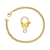 ✌ Klassisches Design-Gliederketten sind zeitlos und kommen aus der Modern, Hip Hop,Übertriebener Stil,Glänzend.Machen Sie absolut auffällig. Kommt mit einer coolen Marken Geschenkpackung.