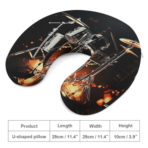 Almohada de viaje espuma viscoelástica tamaño único miniatura 2