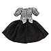 Generic Abito da Festa Moderno Fatto a Mano con Gonna per Bambole per Bambole da 30 Cm E 12 Pollici , Gonna Scozzese