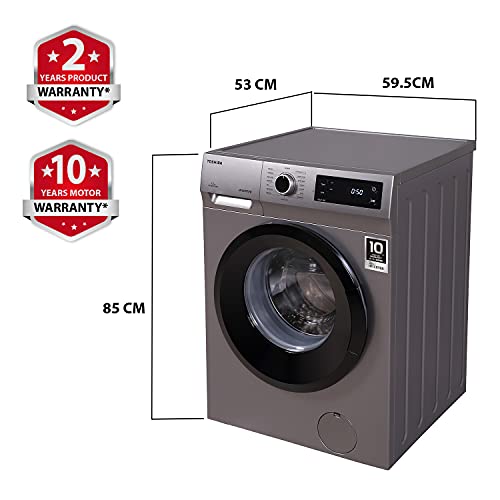 Image of TOSHIBA 7.5 Kg Inverter Fully Automatic Front Loading Washing Machine (‎TW-BJ85S2-IND(SK),Premium Silver)