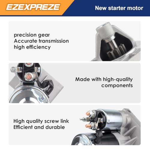 Image of Ezexpreze 17564 New Starter for Jeep Wrangler 1994-1995 /1997-1998 /2001-2002, Cherokee 1994-1998 & Dodge Dakota 1996-1998, L4 2.5L