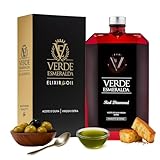 Verde Esmeralda Aceite de Oliva Orgánico Hojiblanca – Especial de España-Jaén, 500ml | Olive Oil Premium filtrado de la Sierra de Cazorla, afrutado, hierba fresca. (Royal)