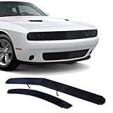 Fits 2015-2023 Dodge Challenger Phantom Black Billet Grill Insert Combo Bolt-over Main Upper Lower Bumper Aluminum Grille