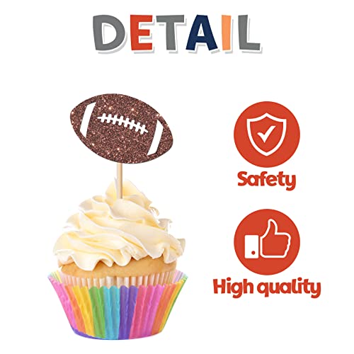 Ambishi CCT-FB 24Pcs Football Cupcake Toppers thumb #2