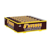 Peanut Butter Chocolate Candy Bars 18 Pack 2 oz Each Crunchy Peanut Butter Coated in Rich Chocolate Classic Retro Snack Box
