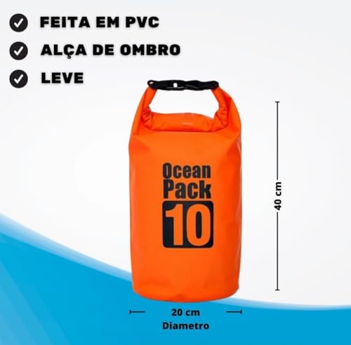 Bolsa Impermeável Saco Estanque Rosa 10l Camping Bag Pesca Bolsas armazenamento à prova d'água Supr