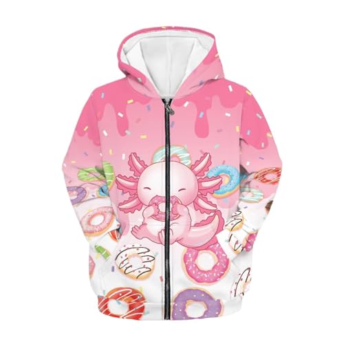 HUIACONG Zip Up Hoodie Kids Hoodies Sweatshirts for Girls Long Sleeve Hooded Full Zipper2