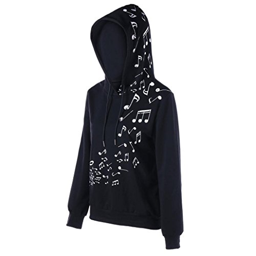 Anglewolf Felpa con Cappuccio Lungo a Manica Lunga...