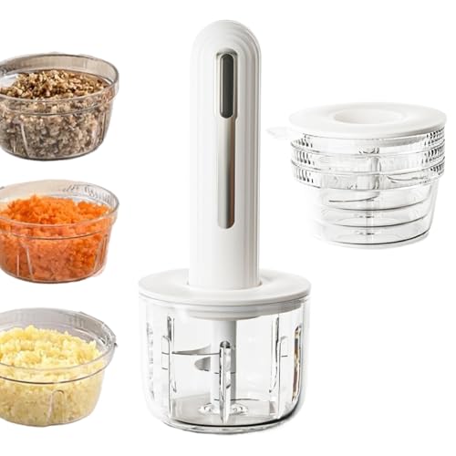 Picadora de cocina, rallador de verduras portátil | Robot eléctrico seguro para lavar platos para preparar comidas, purés y verduras