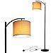 Price comparison product image Tomshine Led Floor Lamps Classic Arc Energy Saving Standing Lamp with Hanging Lamp Shade and 9W Led Bulb for Living Room Bedroom Office, E26/E27 Socket